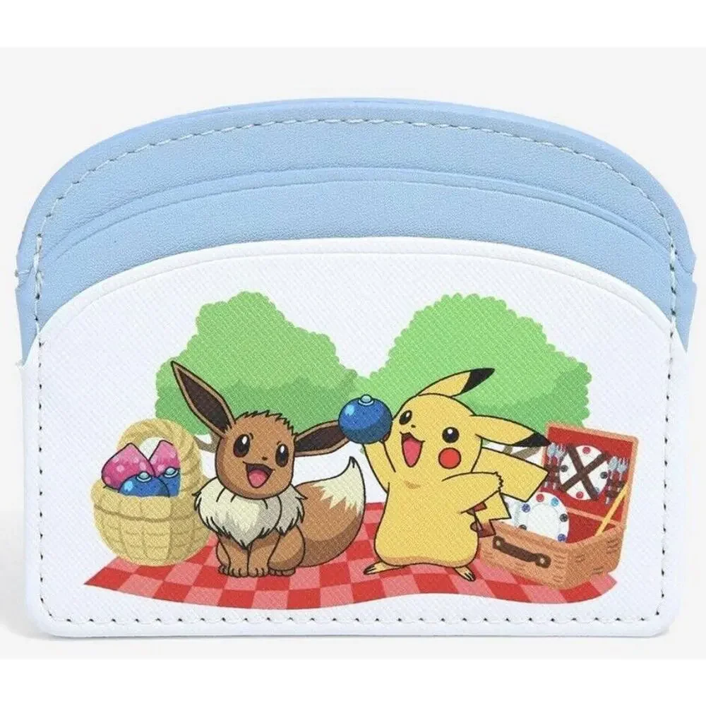 Pokemon Pikachu Eevee Cupcake Crossbody Bag Set ID Card Holder Wallet BIOWORLD